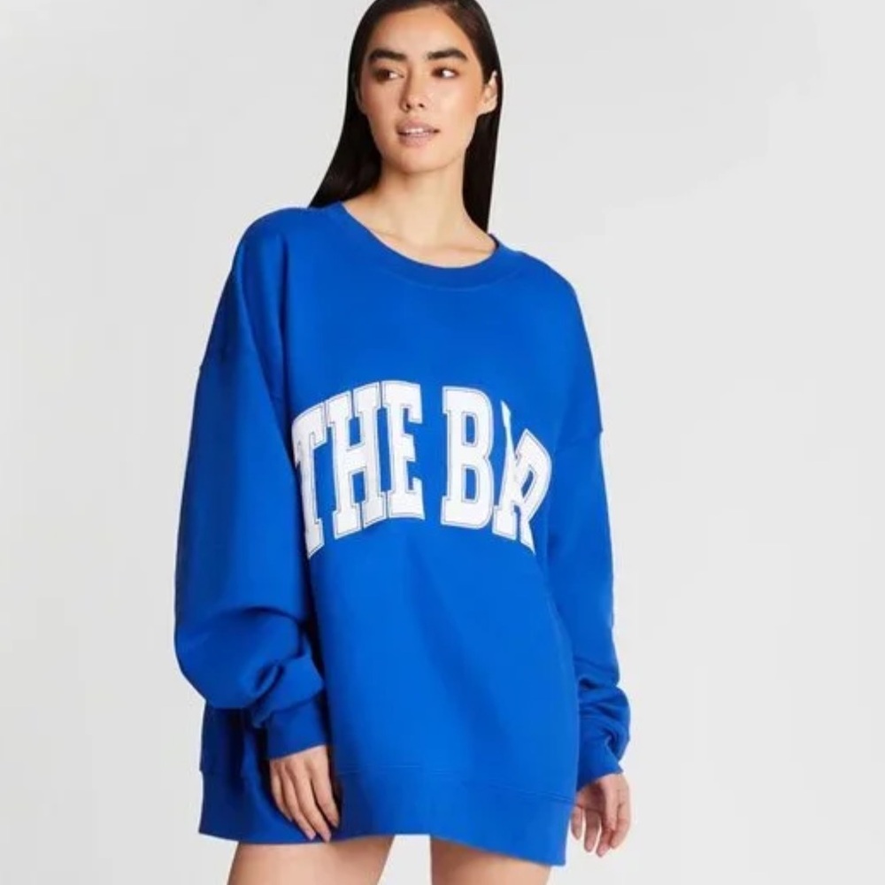 The BAR VARSITY SWEATSHIRT COBALT MEDIUM